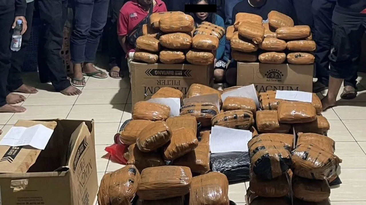 Polda Metro Jaya Tangkap Tiga Pengedar Ganja Seberat 83 Kg di Bekasi